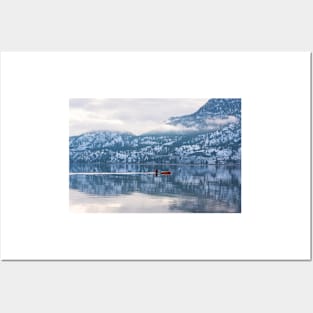 Perfect Day for a Winter Paddle - Okanagan Valley Posters and Art